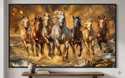 Seven Horses Frame Wall Art