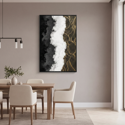 Abstract luxury wavy shape | Wall Art