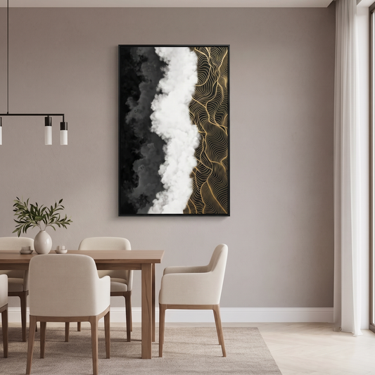 Abstract luxury wavy shape | Wall Art