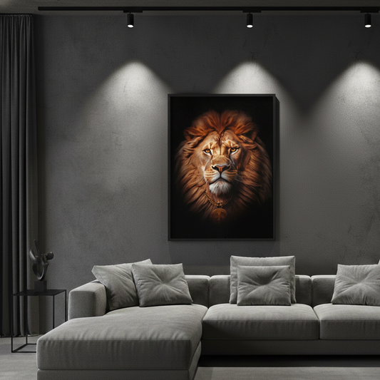 Loin Face Roar Wall art