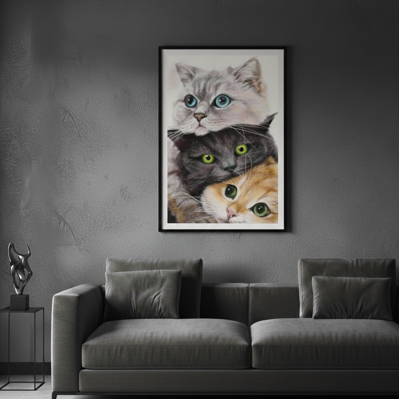 Three Cute Cats
