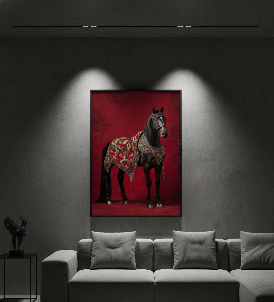 The Royal Stallion Single Wall art