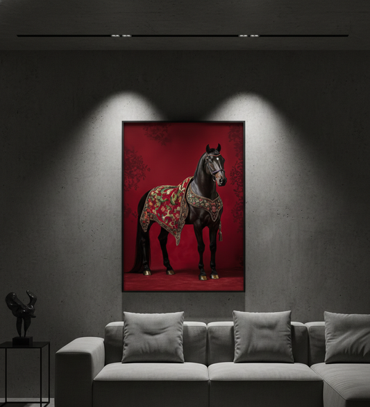 The Royal Stallion Single Wall art