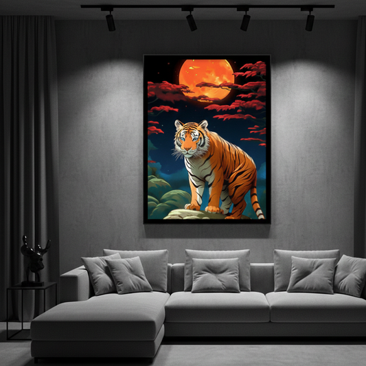 Tiger Abstract Art | Wall Art