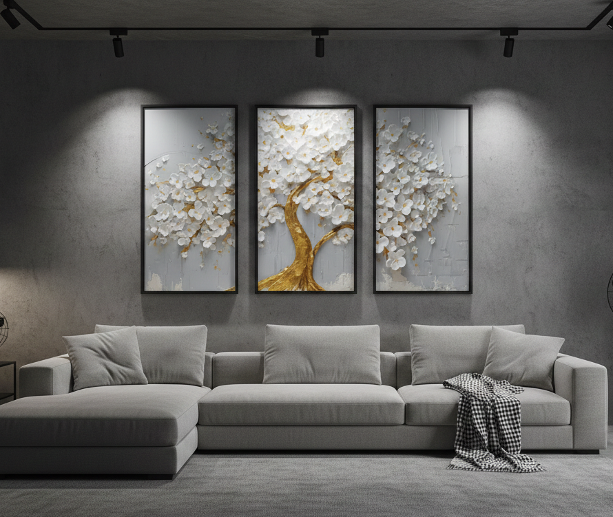 Peace Tree Nature 3 Piece Wall Art Canvas Set