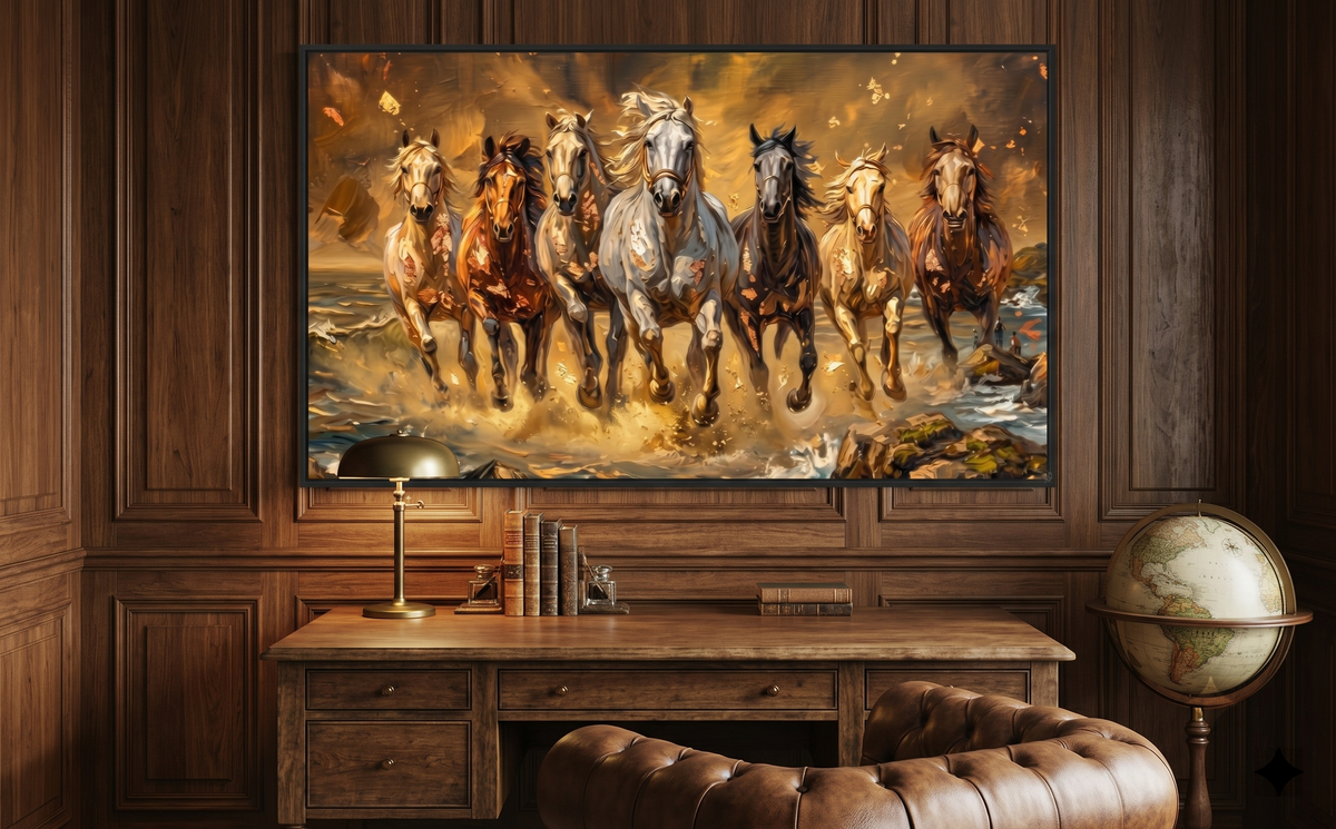 Seven Horses Frame Wall Art