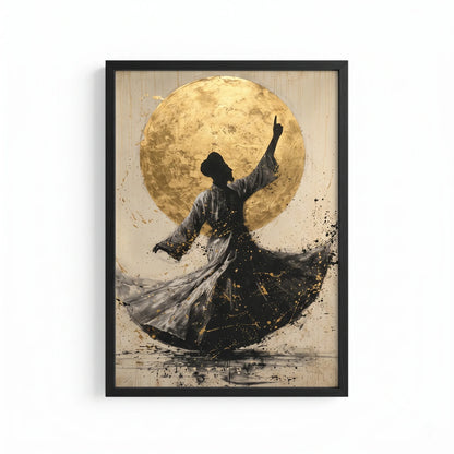 Traditional whirling dance wall Art