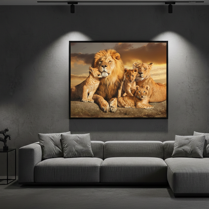 Lion Family Wall Art Wall Art