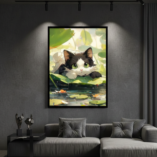 Baby Cute Black Cat | Wall Art