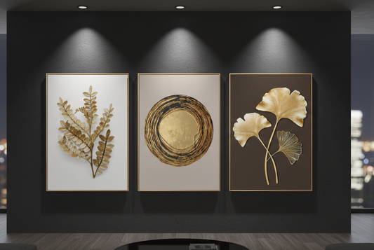 Golden Premium (3panel) | Wall Art