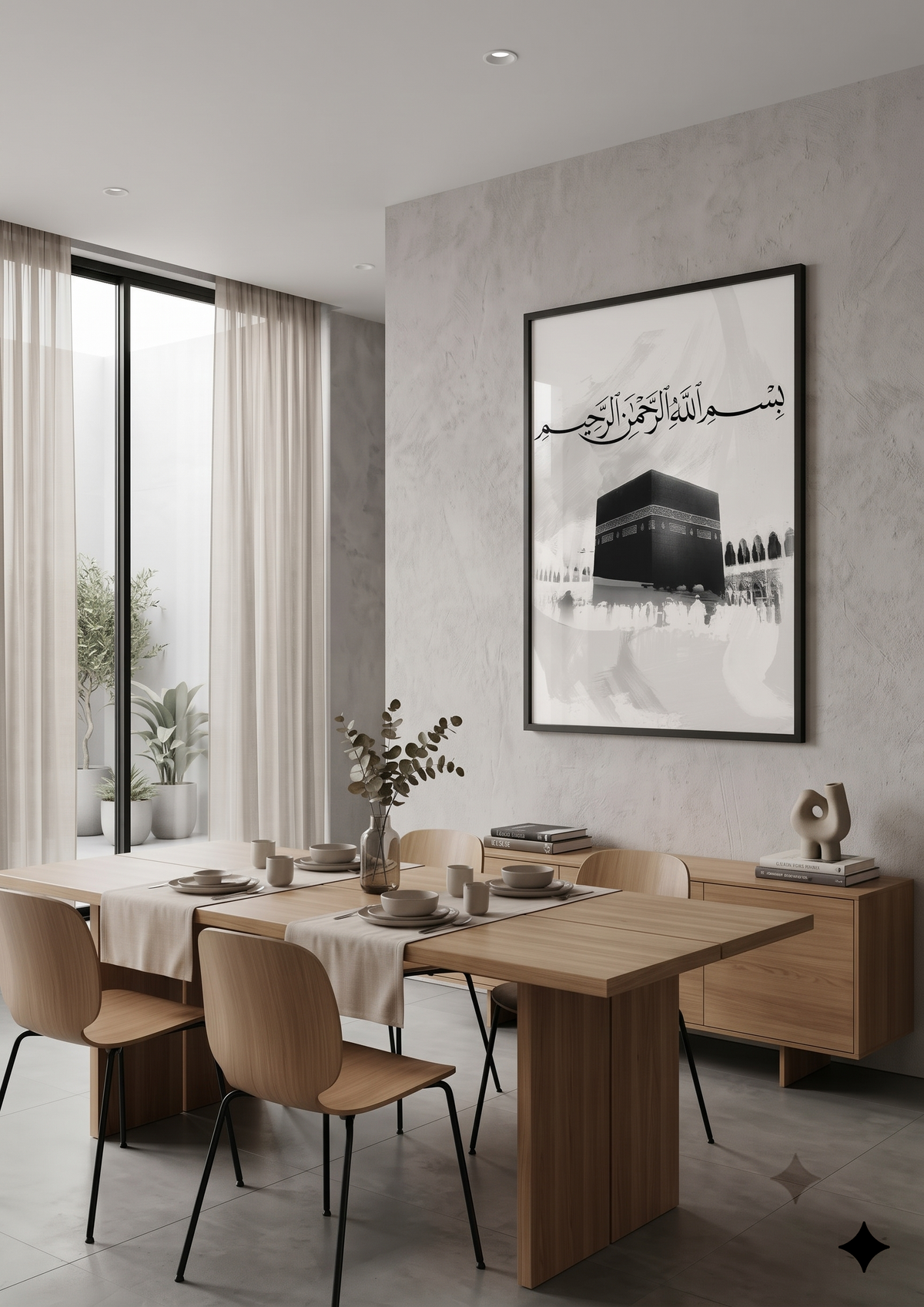 Bismillah Canvas Frame Art