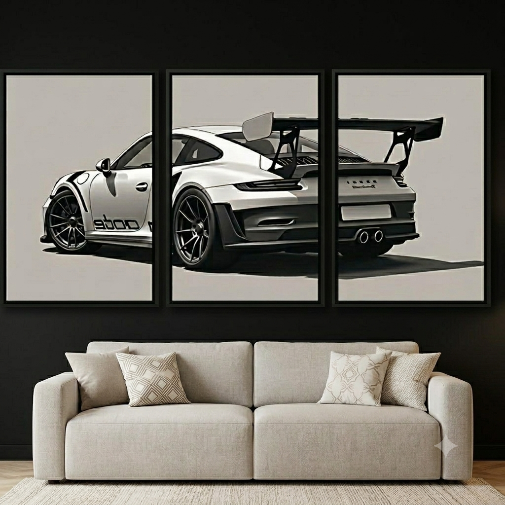 Porsche GT3 RS Poster 3 Piece
