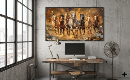 Seven Horses Frame Wall Art