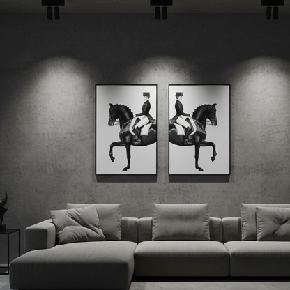 White Horse Running Wall Art l Wall Art