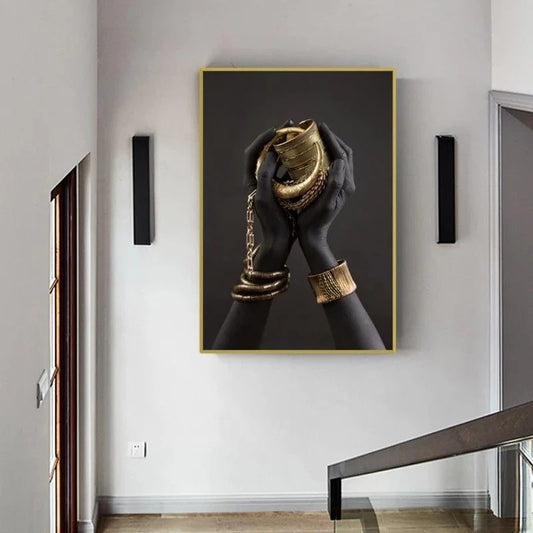 Scandinavian Hands Single Wall Art