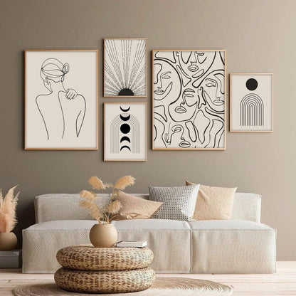 BOHO Art Frames Abstract Wall Art