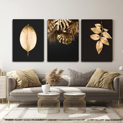 Black luxe  (3panel) | Wall Art
