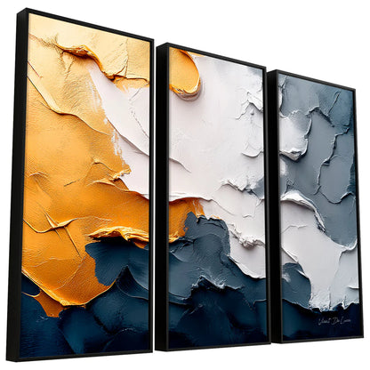 Abstract Captivating Brushstrokes - 3 Parts