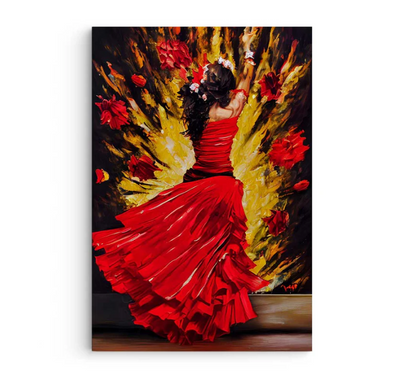Spanish Dancer Modern Canvas Wall Art Painting