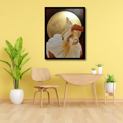 Serenity of Sufi Whirling Dervish Rumi Canvas frames | Wall Art