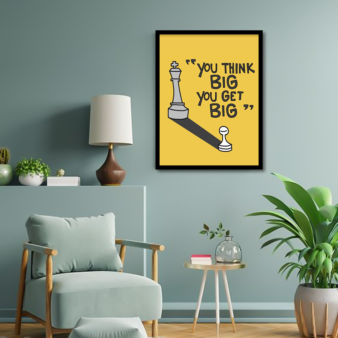 Think Big Get Big Motivational Canvas | Wall Art