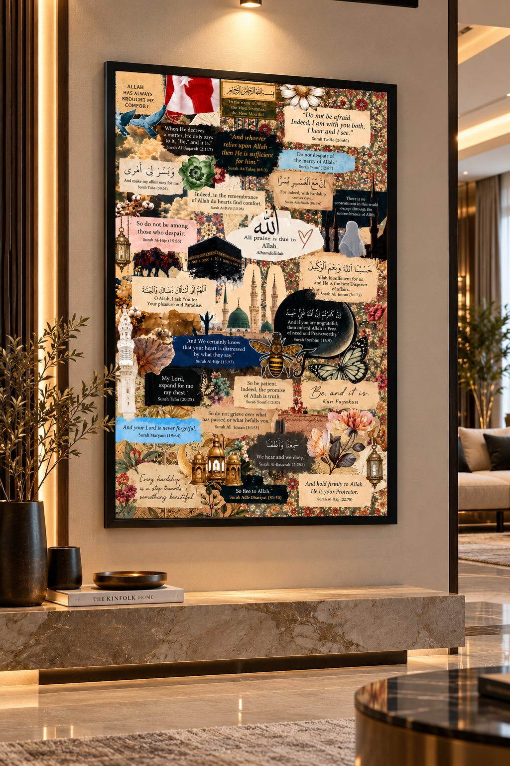A Soulful Islamic Collage of Faith