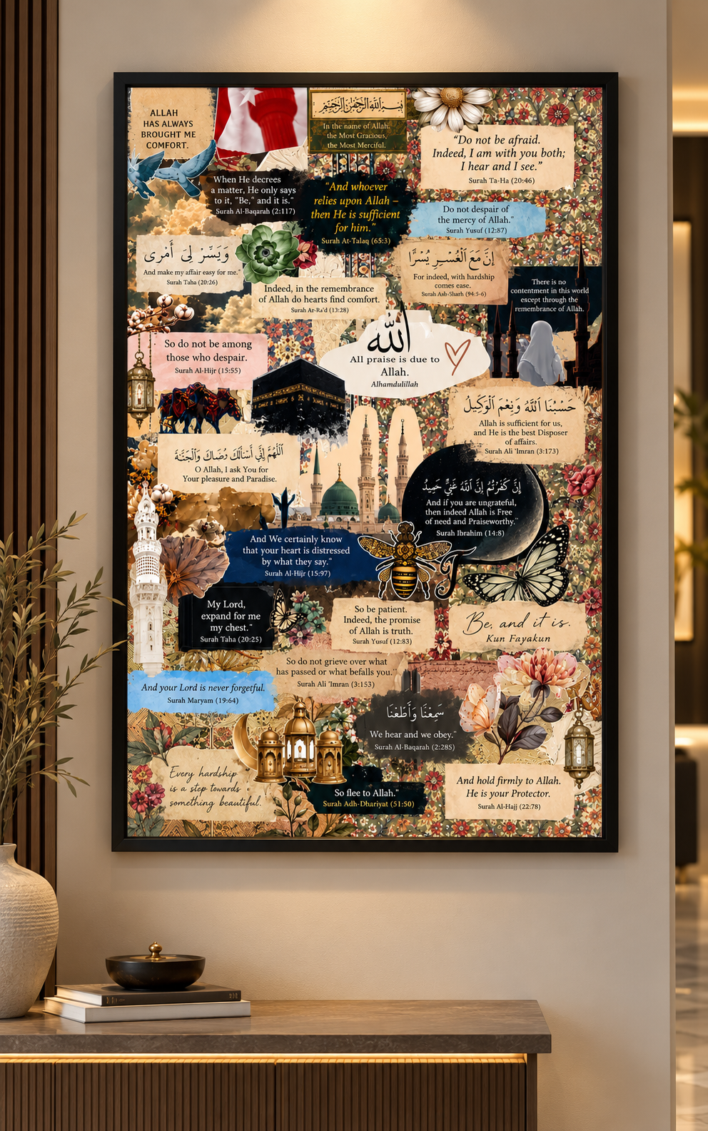 A Soulful Islamic Collage of Faith