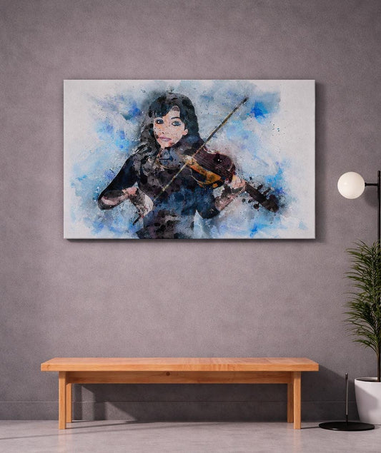 Violin Girl Illustration