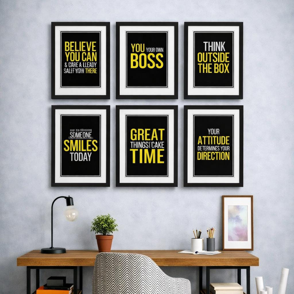 Motivational Frames Set of Frames -  Decor Setup