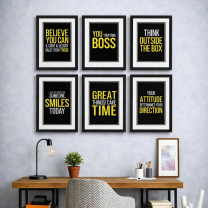 Motivational Frames Set of Frames -  Decor Setup