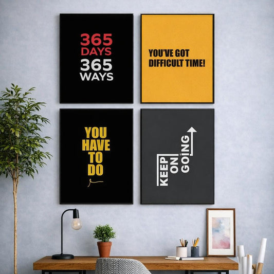 Set of 4 Inspirational Wall Art
