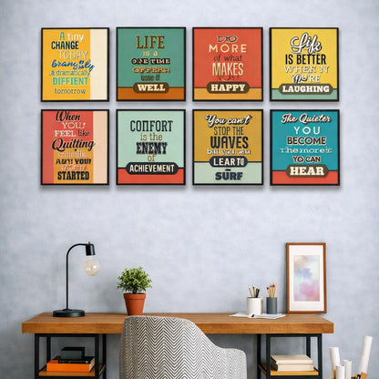 FRIENDS OFFICE AUTOMATION Motivational (8Panel) Wall Art