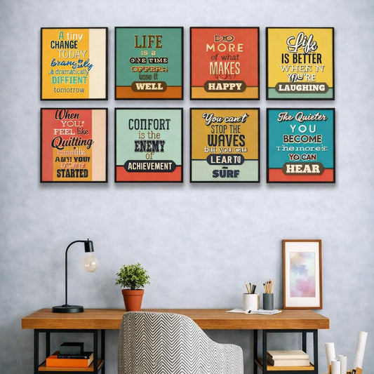 FRIENDS OFFICE AUTOMATION Motivational (8Panel) Wall Art