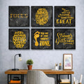 Positive Motivational Quotes (6Panel) Wall Art