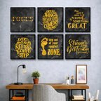 Positive Motivational Quotes (6Panel) Wall Art