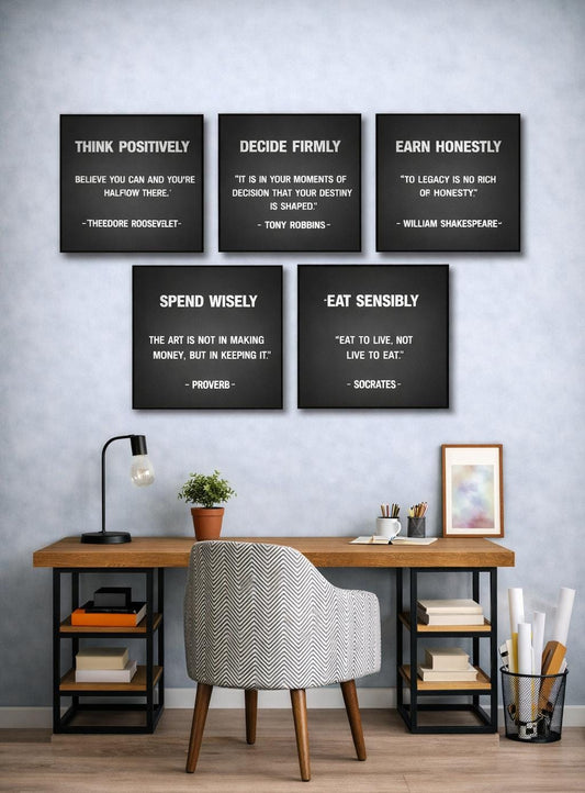 Target Publications Motivational (5 Panel) Wall Art
