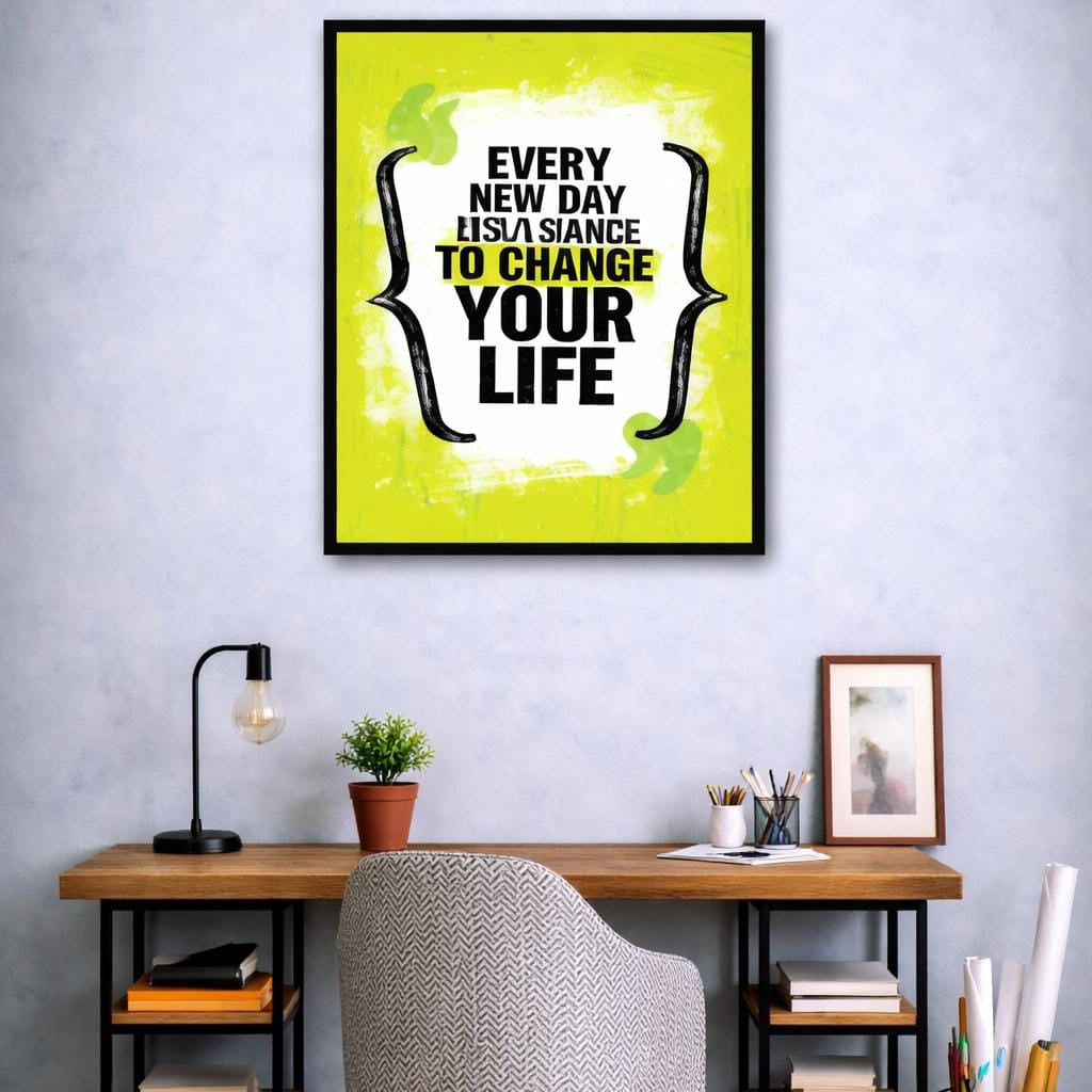 Every New Day Is A Chance To Change Your Life | Wall Art