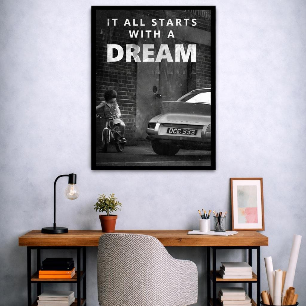 It All Starts With A Dream Canvas Frames Wall Art