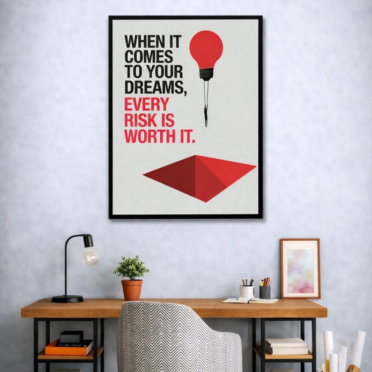 Motivational Quote Canvas Frame | Wall Art