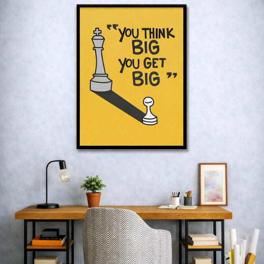 Think Big Get Big Motivational Canvas | Wall Art
