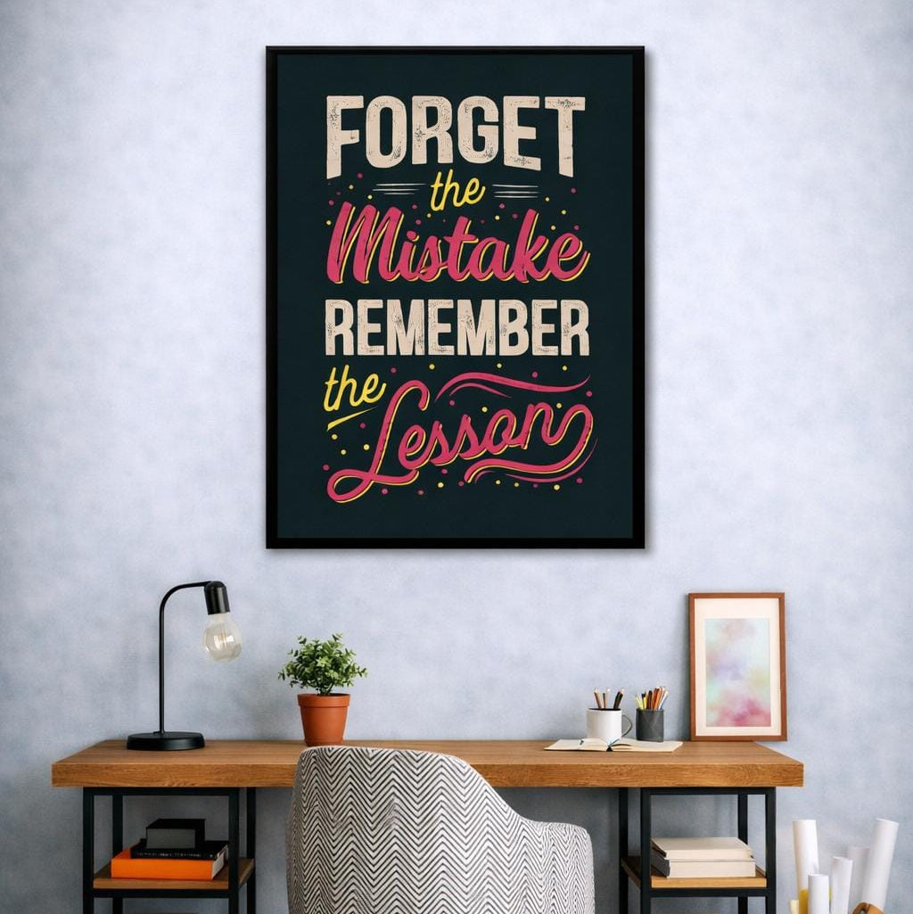 Remember The Lesson Motivational Canvas | Wall Art