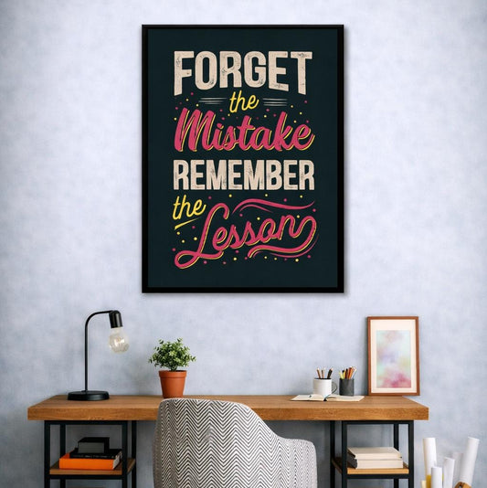 Remember The Lesson Motivational Canvas | Wall Art
