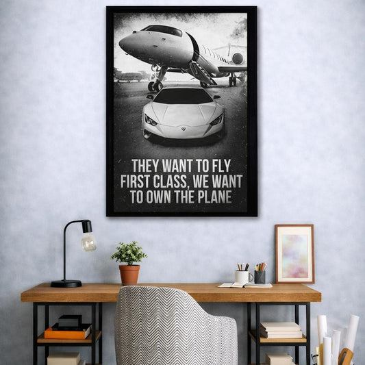 Own the Plane Canvas | Wall Art