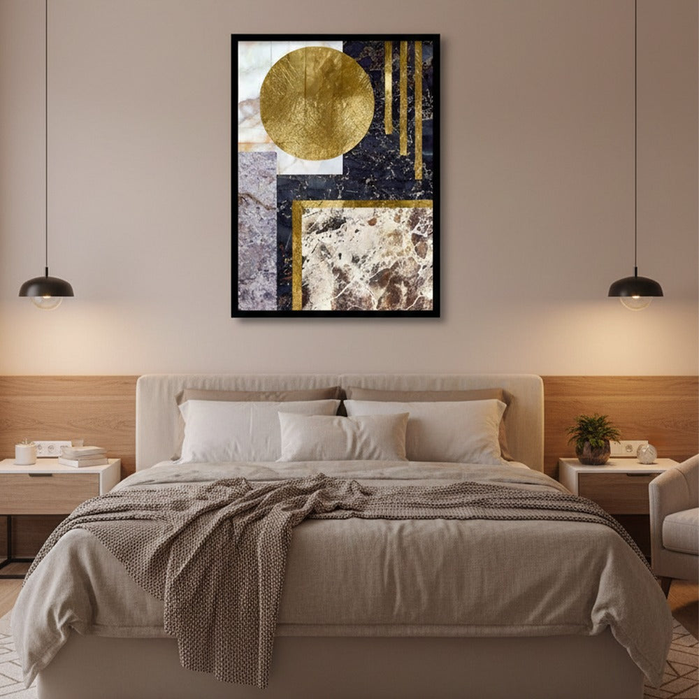 Nordic Modern Geometric Canvas Frames | Wall Art