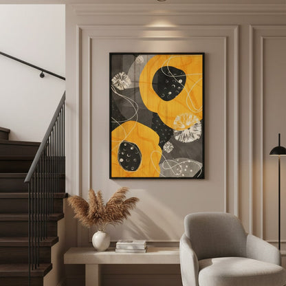Contour Art, Digital Art Flower Canvas Frames | Wall Art