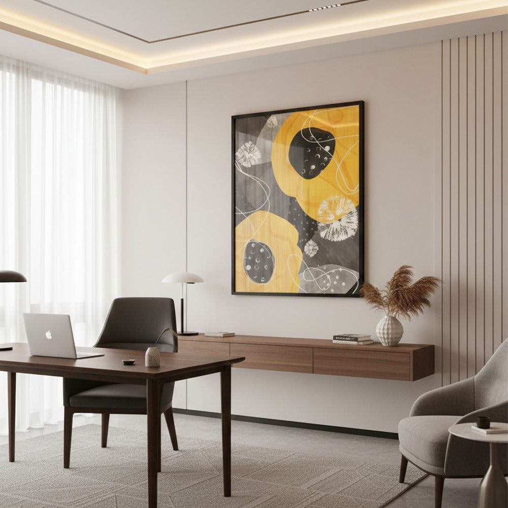 Contour Art, Digital Art Flower Canvas Frames | Wall Art