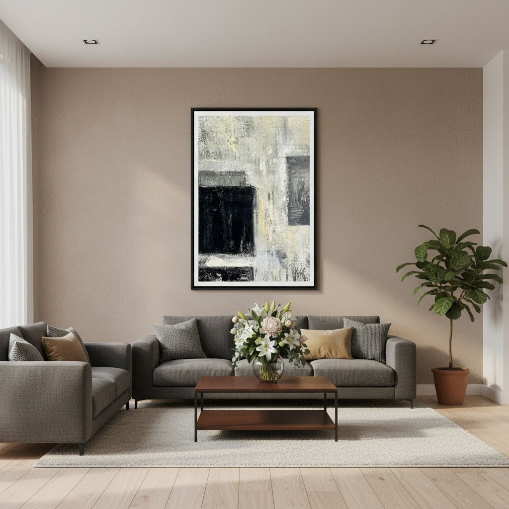 Serene Rectangular Tranquility Canvas Wall Art