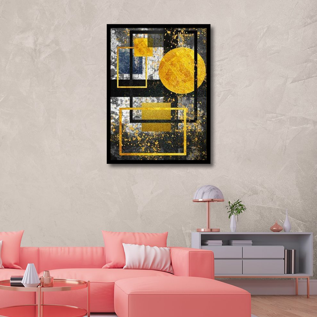 Multicolor Abstract Geometric Canvas | Wall Art