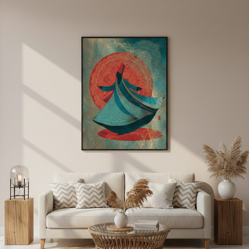 Islamic Sufi Dance Canvas Frames | Wall Art