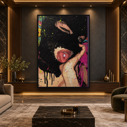 Bad Girl — square premium interior mockup, complete full frame visible with safe margin
